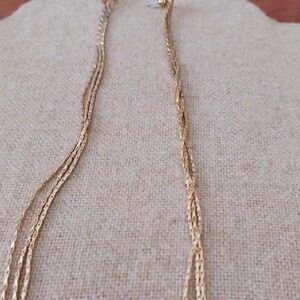 Gold Chain Shoulder Dusters Earrings